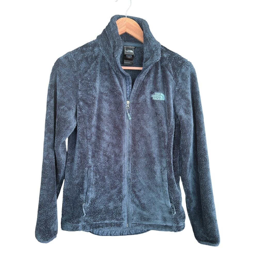 North Face Womens Oso Jacket S Navy Blue TNF Zip Up Fleece Outdoors Camp Hike